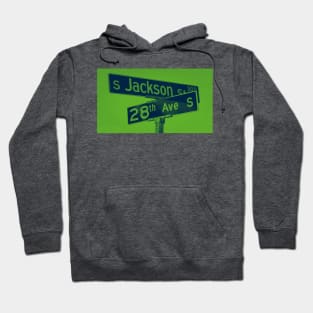 Jackson Street & 28th Avenue, Seattle, Washington by Mistah Wilson Hoodie